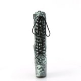 Vert motif serpent 20 cm CRAZE-1040SP pony bottines de pole dance