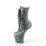 Vert motif serpent 20 cm CRAZE-1040SP pony bottines de pole dance