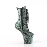 Vert motif serpent 20 cm CRAZE-1040SP pony bottines de pole dance