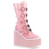 Vinyle 14 cm SWING-230C plateforme bottes alternative  boucles rose