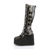 Vinyle 14 cm SWING-815C plateforme bottes alternative  boucles noires