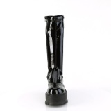 Vinyle 5 cm SLACKER-200 bottes demonia plateforme en noir