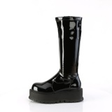 Vinyle 5 cm SLACKER-200 bottes demonia plateforme en noir
