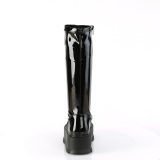 Vinyle 5 cm SLACKER-200 bottes demonia plateforme en noir