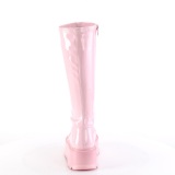 Vinyle 5 cm SLACKER-200 bottes demonia plateforme en rose