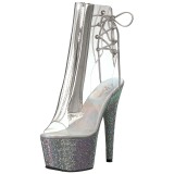 Vinyle pierre cristal 18 cm BEJEWELED-1018D7 plateforme bottines femmes