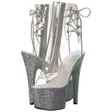 Vinyle pierre cristal 18 cm BEJEWELED-1018D7 plateforme bottines femmes