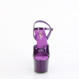 Violet 18 cm ADORE-709GP etincelle sandales avec plateforme