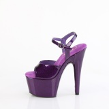 Violet 18 cm ADORE-709GP etincelle sandales avec plateforme