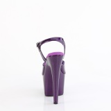 Violet 18 cm ADORE-709GP etincelle sandales avec plateforme