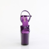 Violet 20 cm FLAMINGO-809GP etincelle sandales avec plateforme