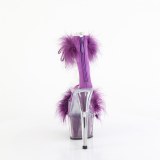 Violettes 18 cm ADORE-724F sandales  talons hauts et plumes pole dance