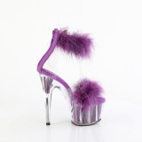 Violettes 18 cm ADORE-724F sandales  talons hauts et plumes pole dance